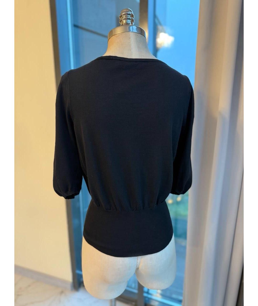 MAX MARA Черный хлопковый джемпер / свитер, фото 2