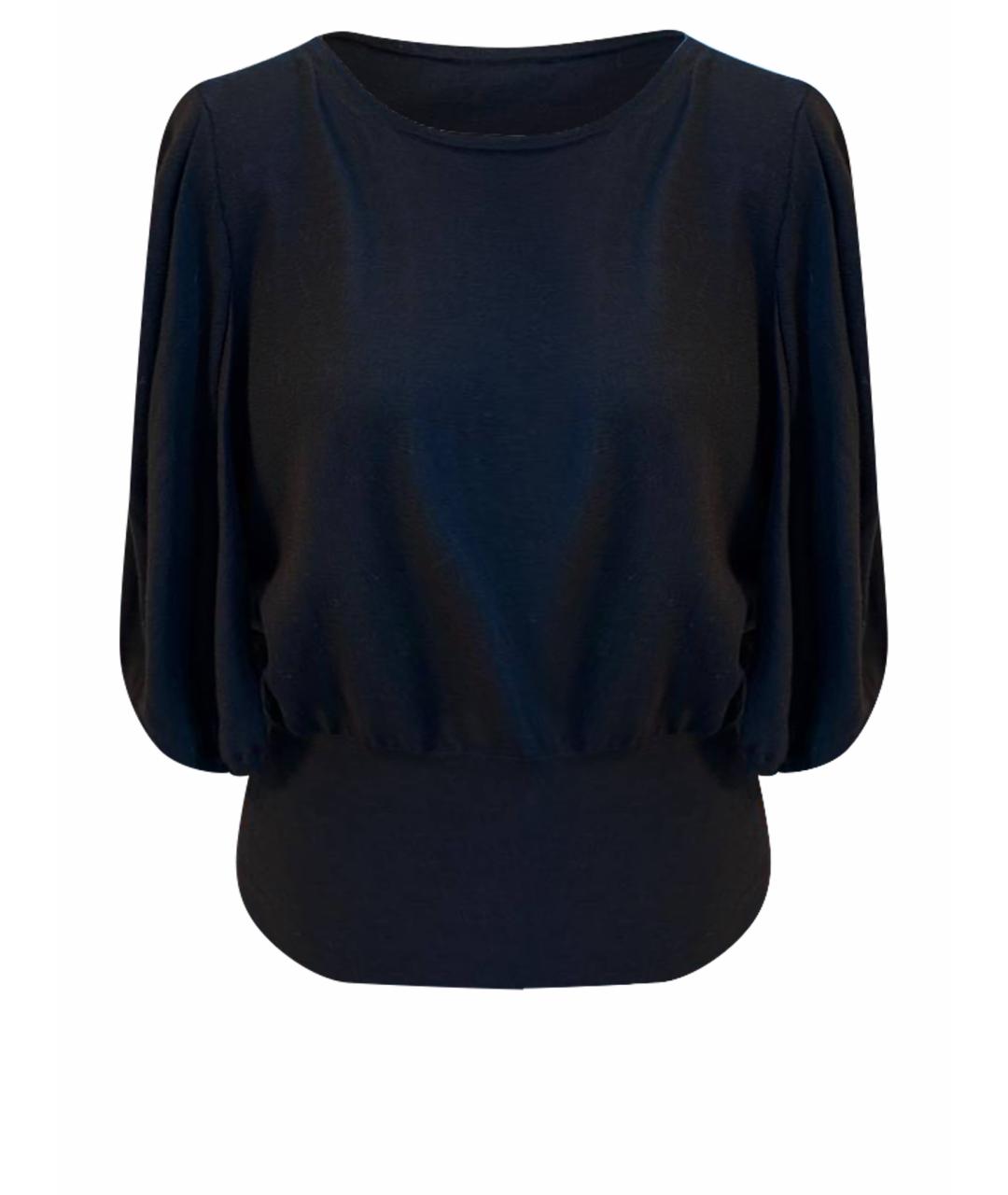 MAX MARA Черный хлопковый джемпер / свитер, фото 1