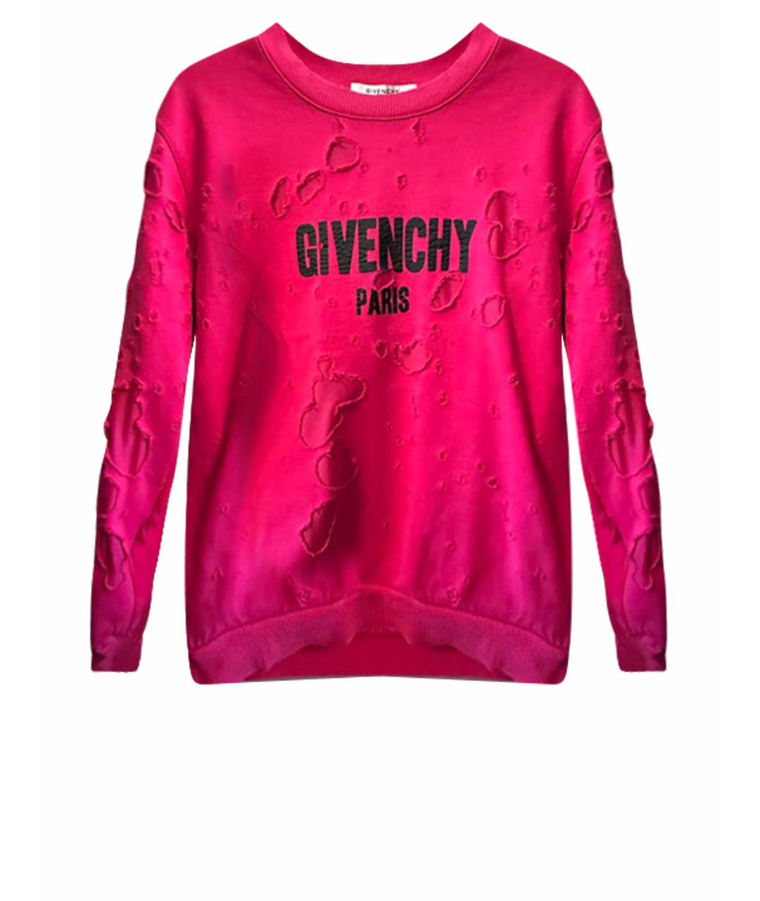 GIVENCHY Фуксия хлопковый джемпер / свитер, фото 1