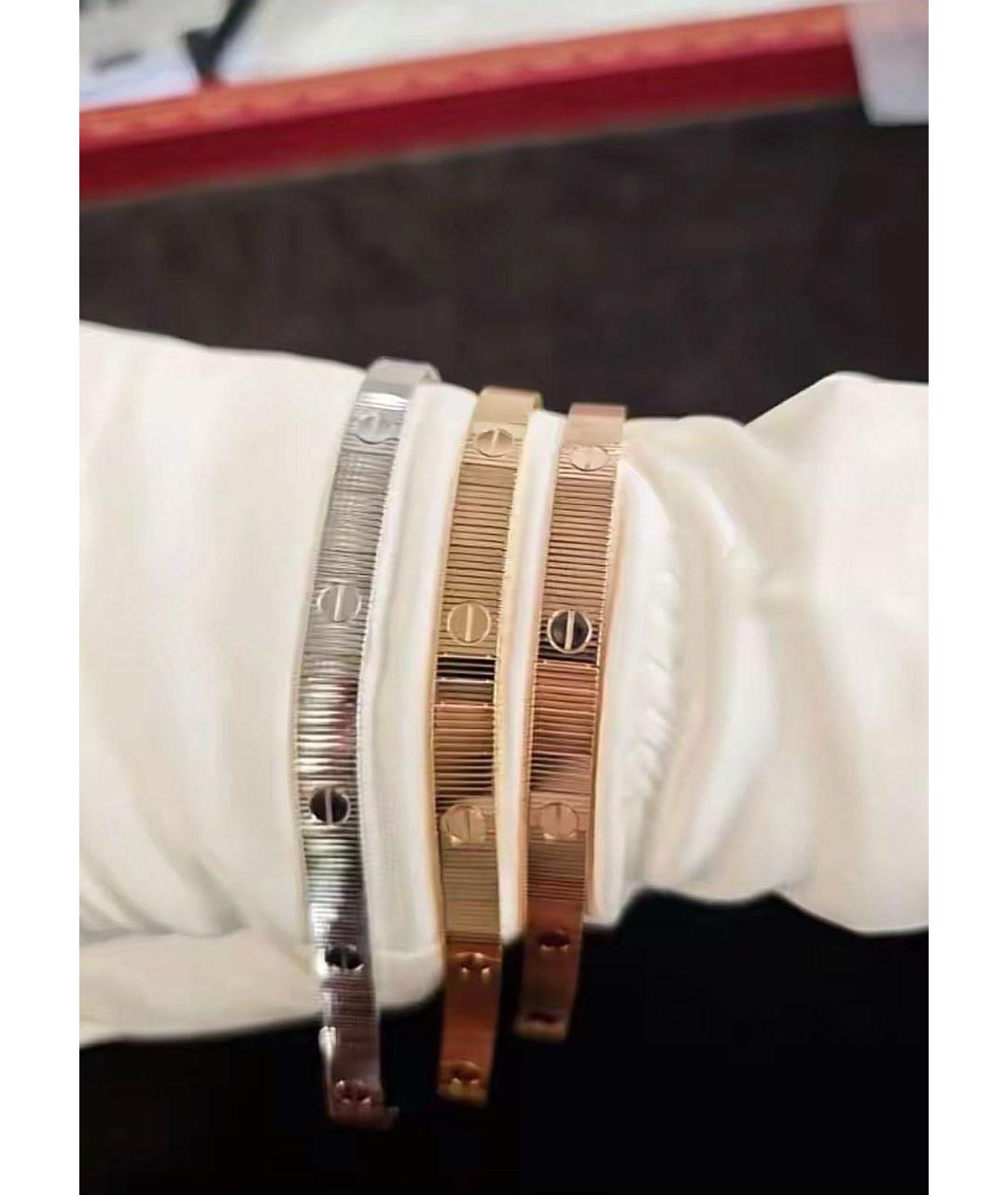 CARTIER Белый браслет из белого золота, фото 4