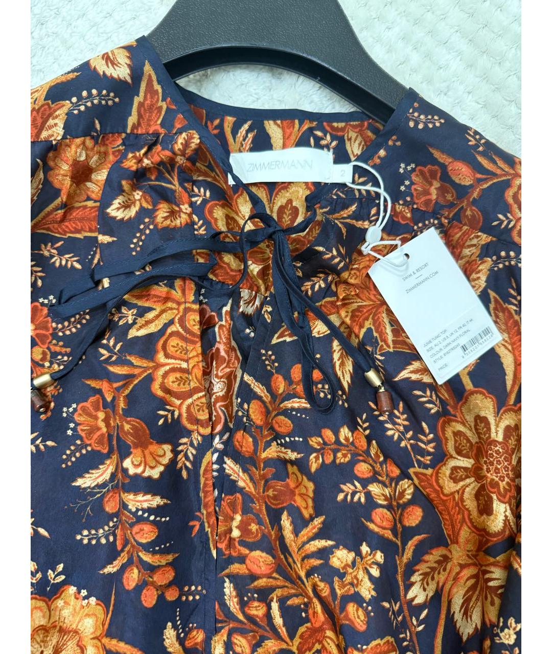 ZIMMERMANN Мульти шелковая блузы, фото 3