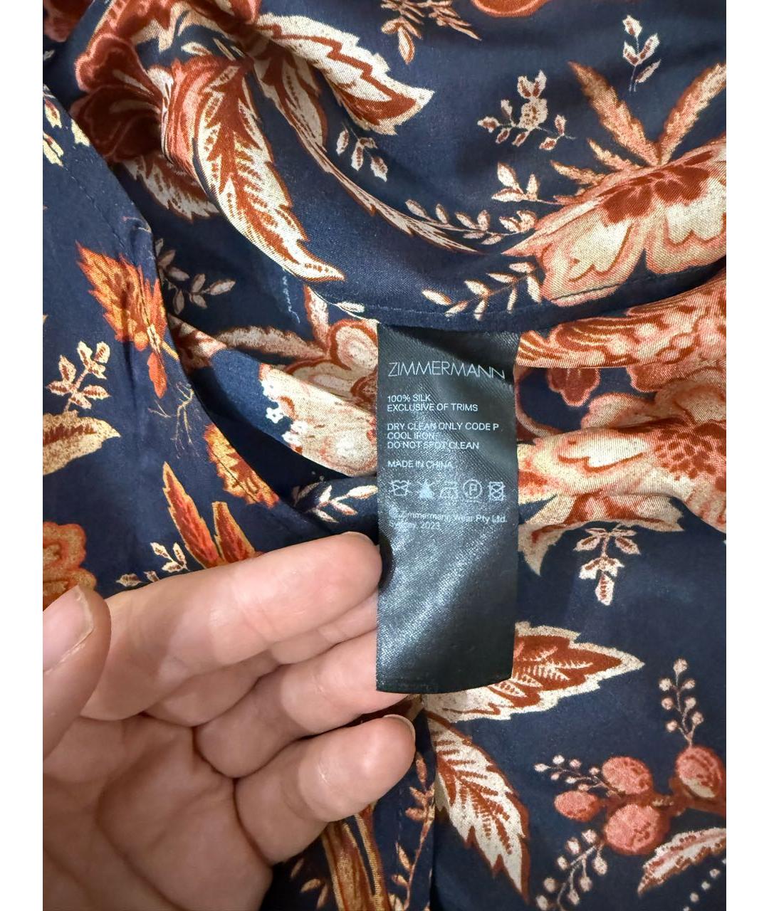 ZIMMERMANN Мульти шелковая блузы, фото 4