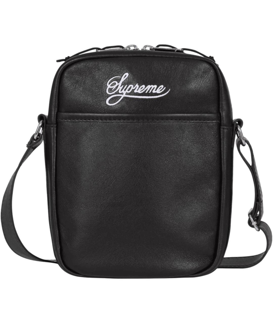 NIKE Черная кожаная барсетка, фото 2