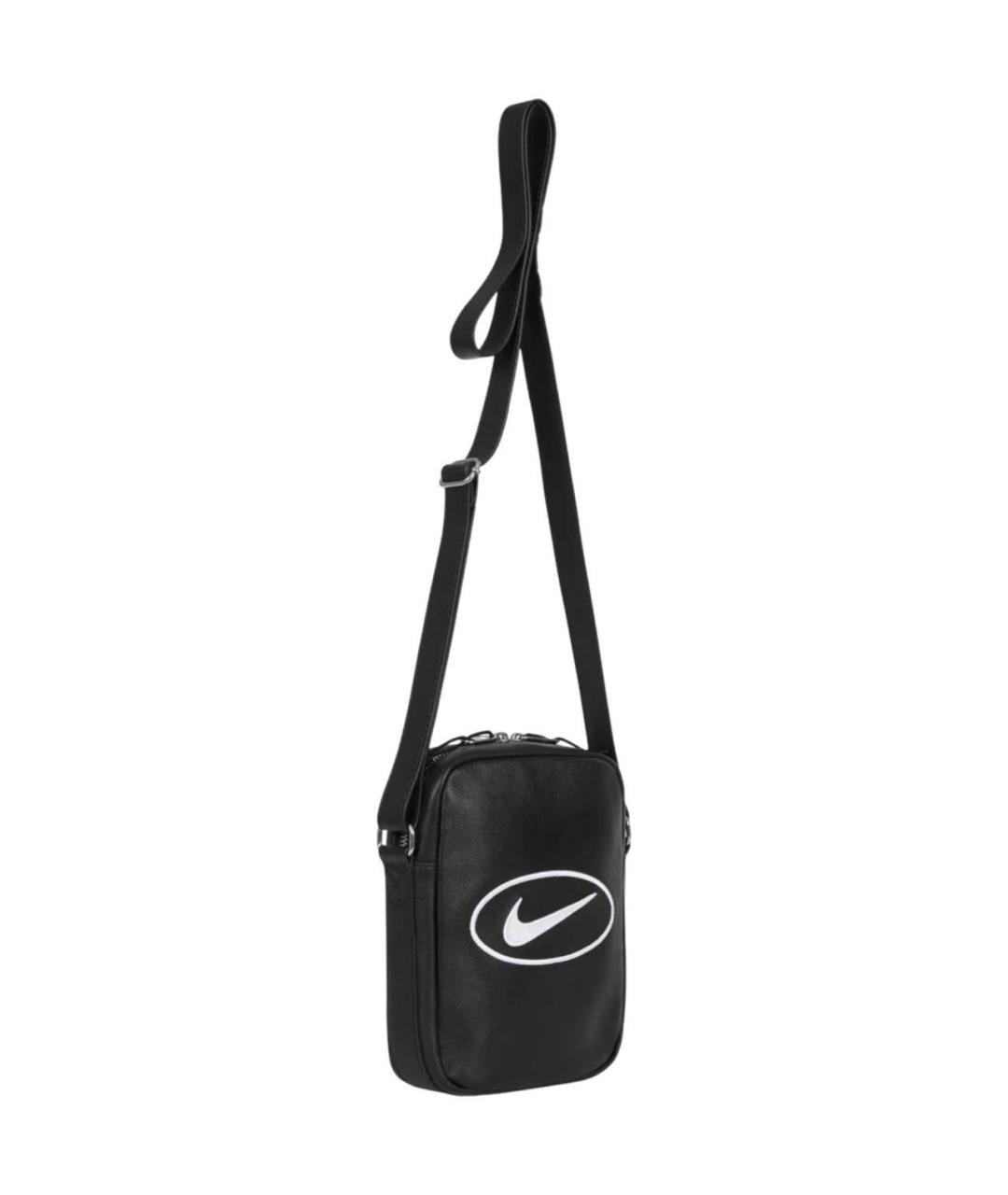NIKE Черная кожаная барсетка, фото 3