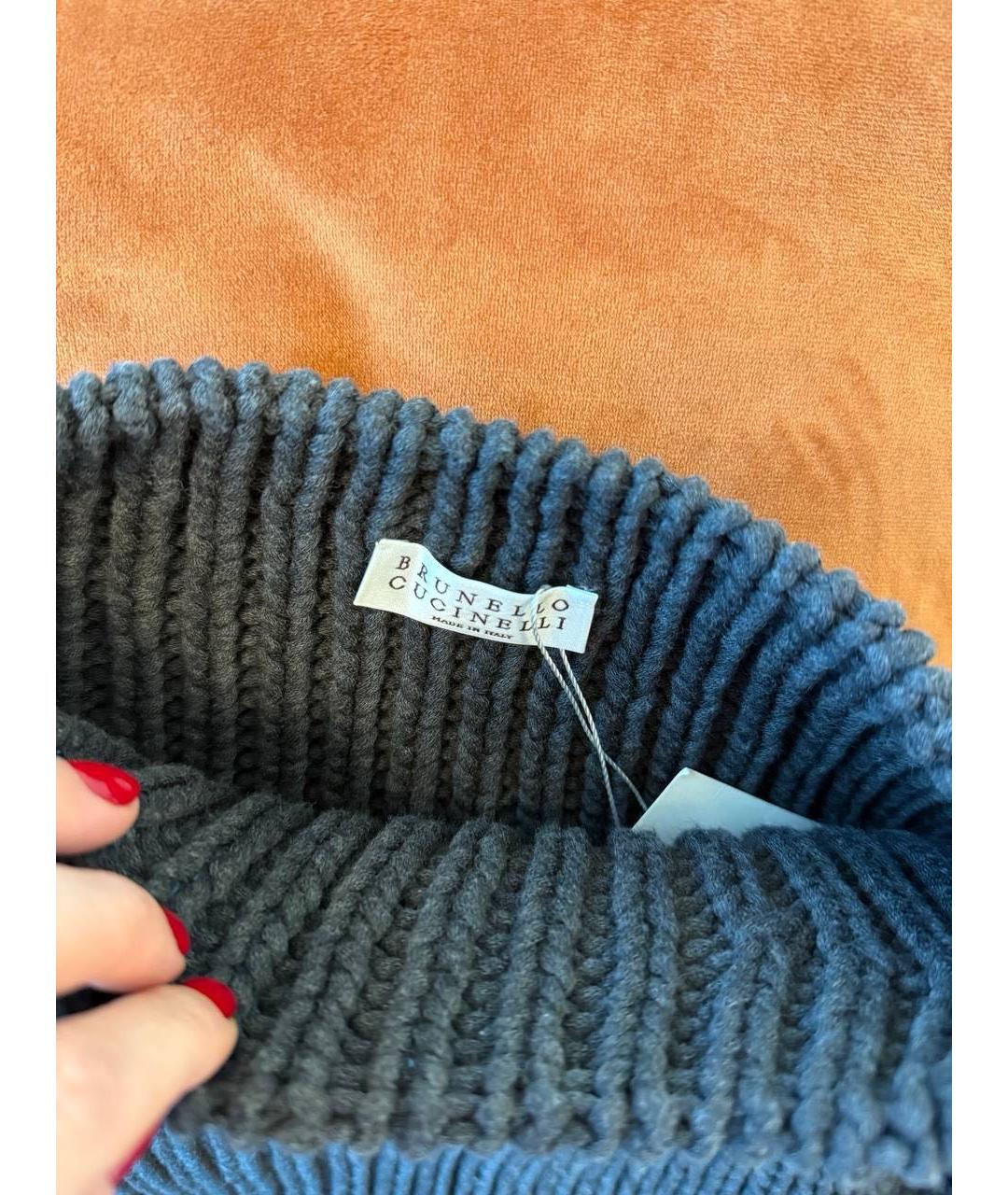 BRUNELLO CUCINELLI Черный шерстяной джемпер / свитер, фото 3
