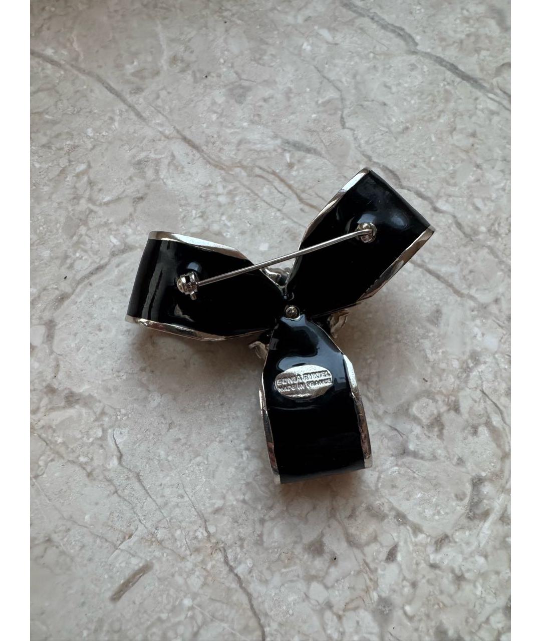 SONIA RYKIEL Черная булавка / брошь, фото 3