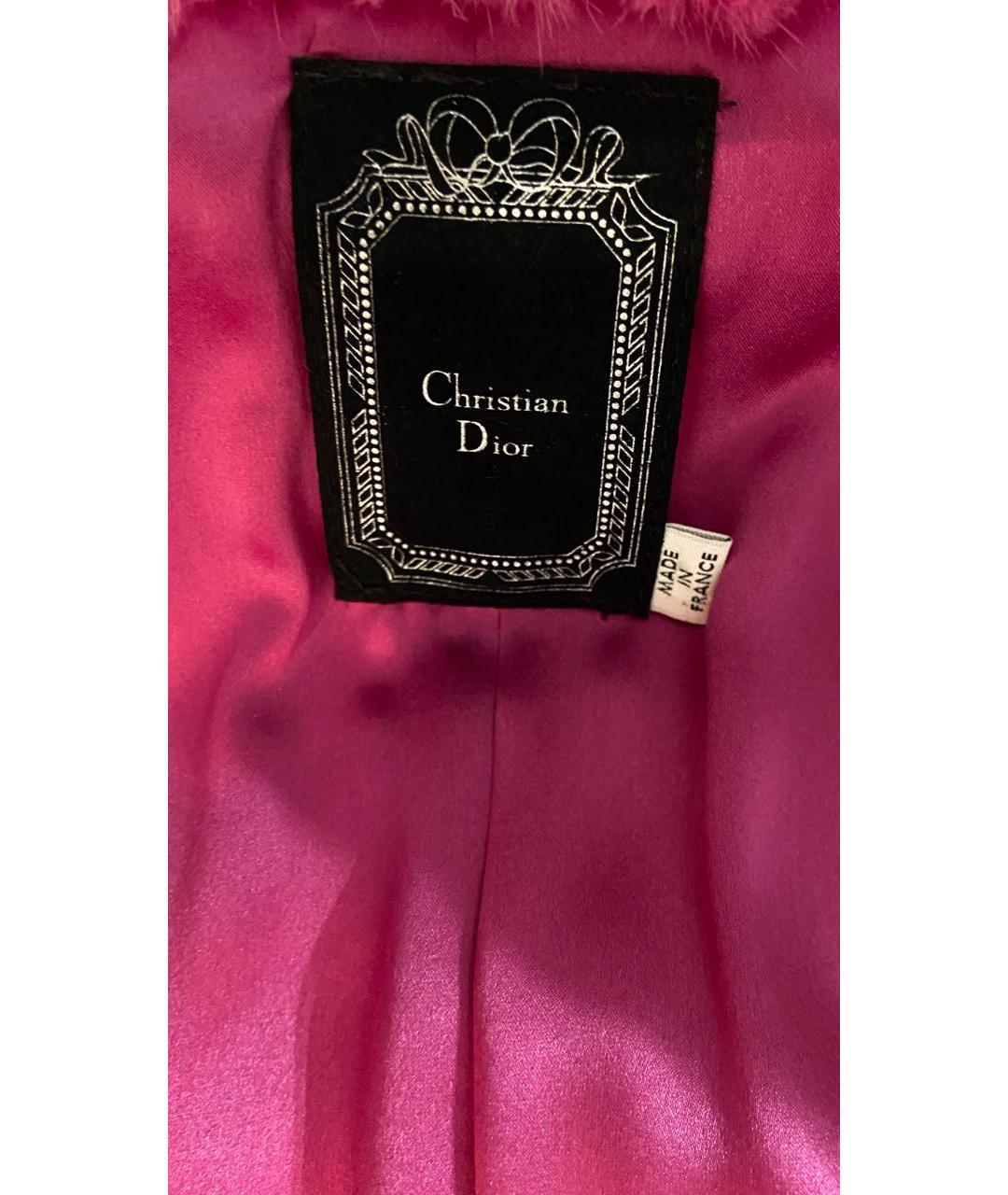 CHRISTIAN DIOR Фуксия меховая шуба, фото 7