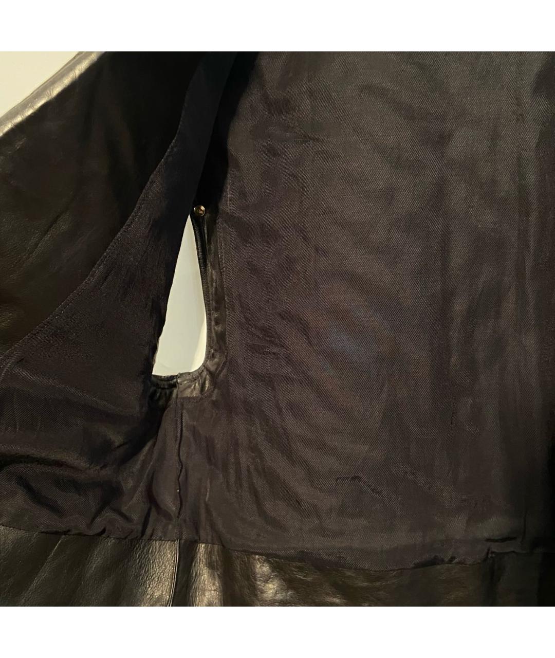 BALMAIN Черный кожаный жилет, фото 7
