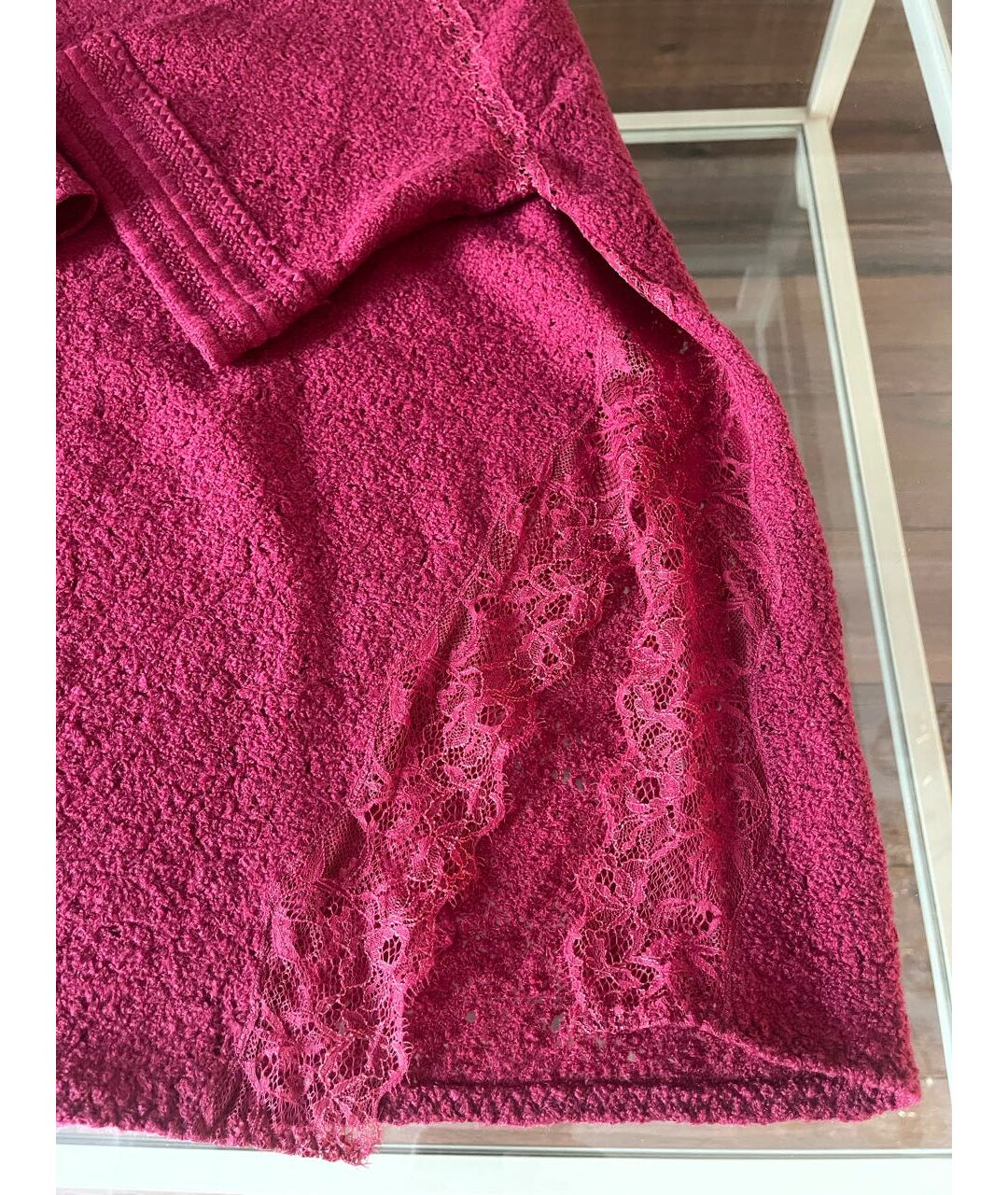 ERMANNO SCERVINO Бордовый шерстяной джемпер / свитер, фото 4