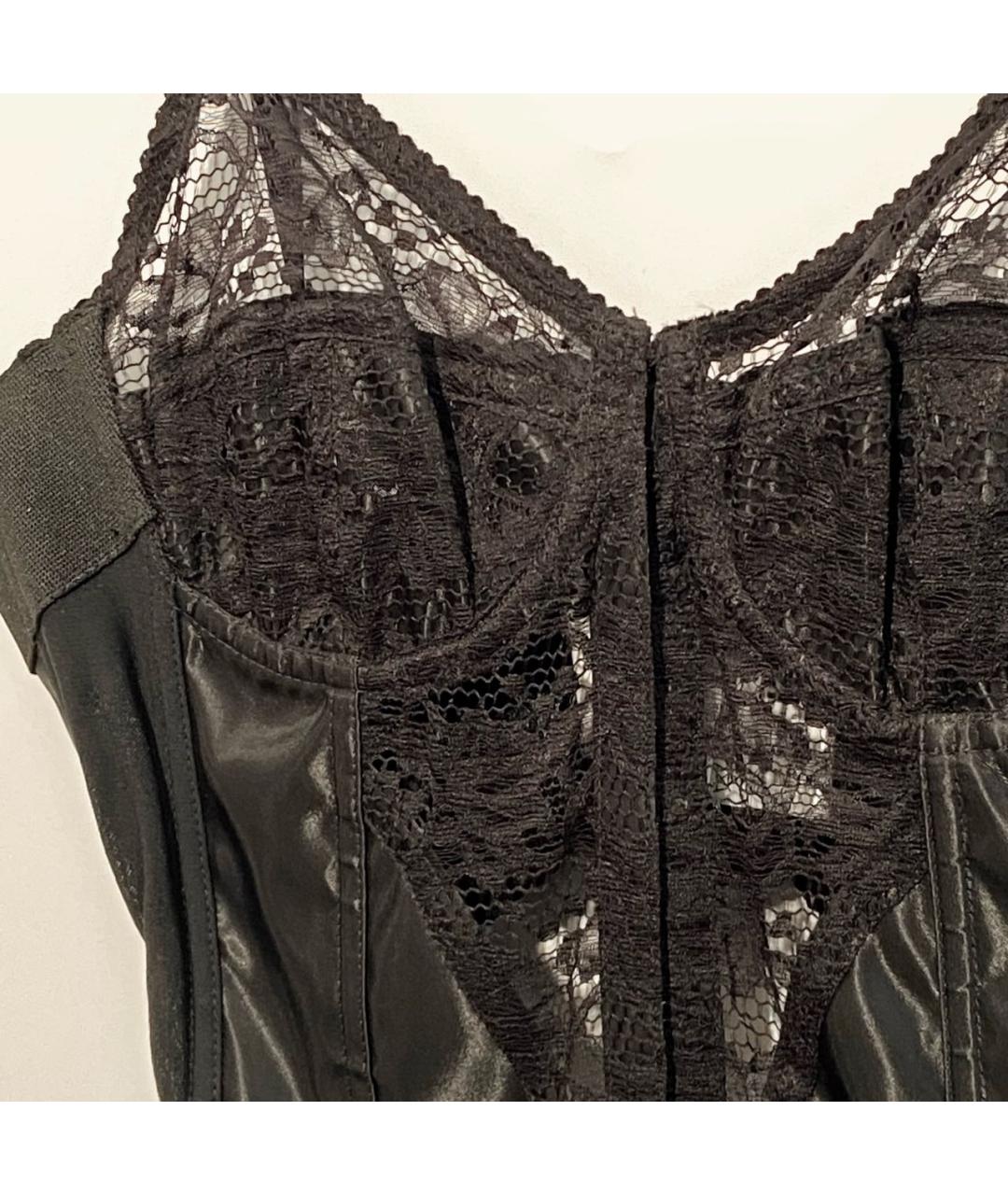 DOLCE&GABBANA Черный полиамидовый корсет, фото 3