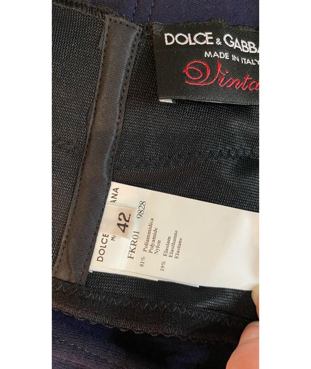 DOLCE&GABBANA Черный полиамидовый корсет, фото 8