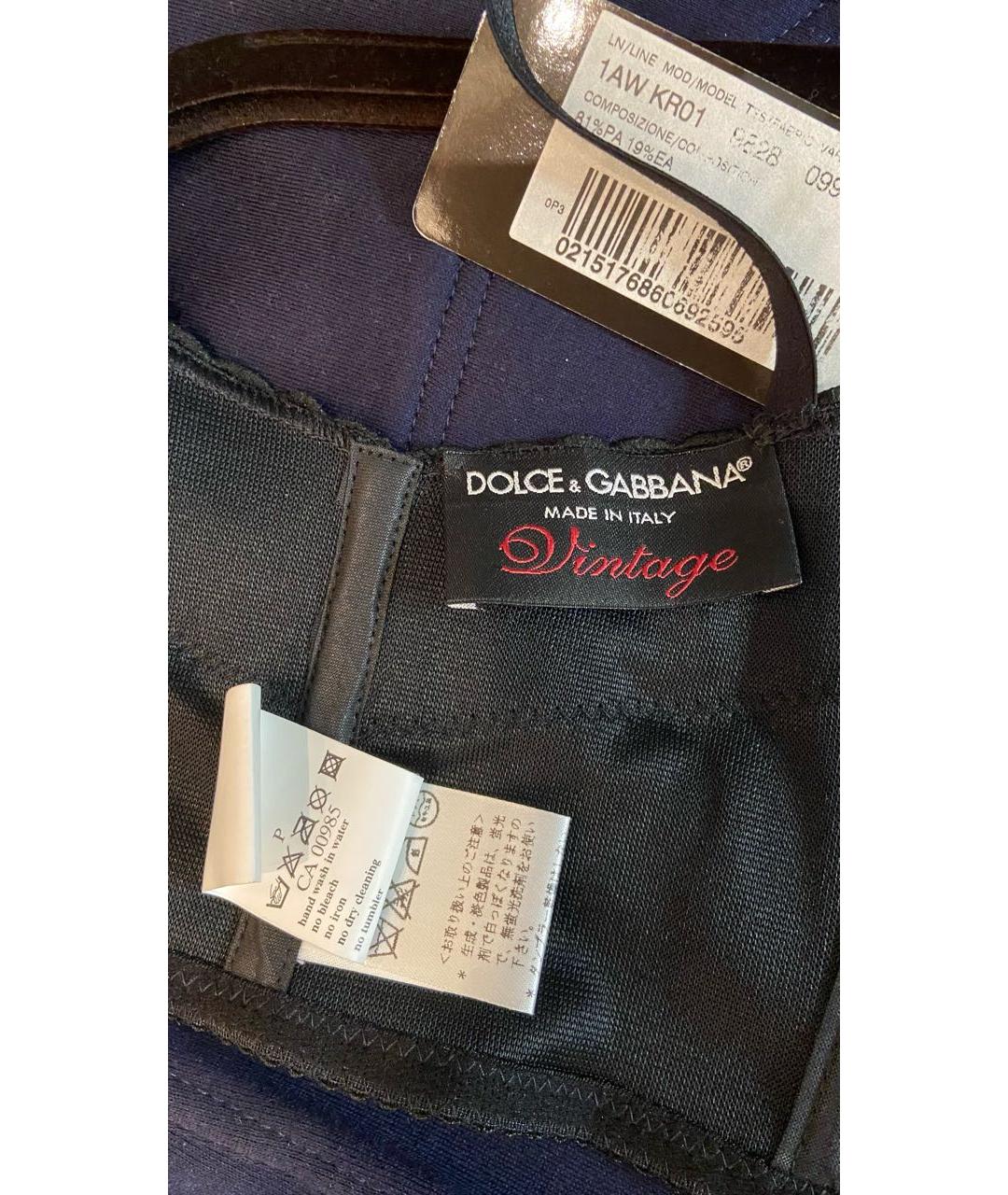 DOLCE&GABBANA Черный полиамидовый корсет, фото 7