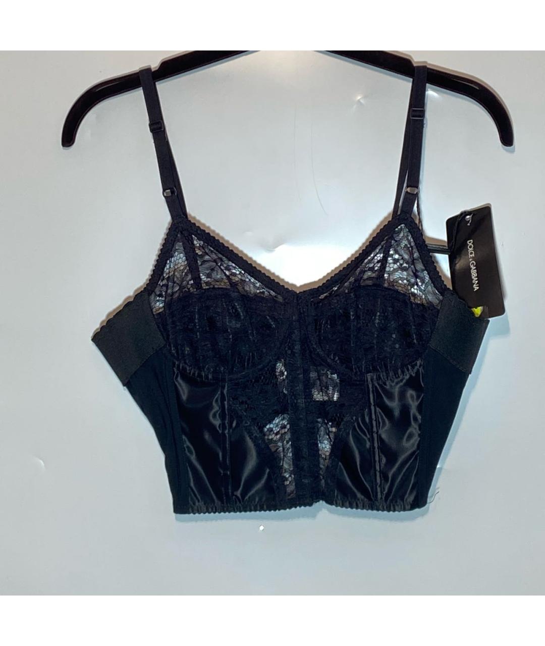 DOLCE&GABBANA Черный полиамидовый корсет, фото 2