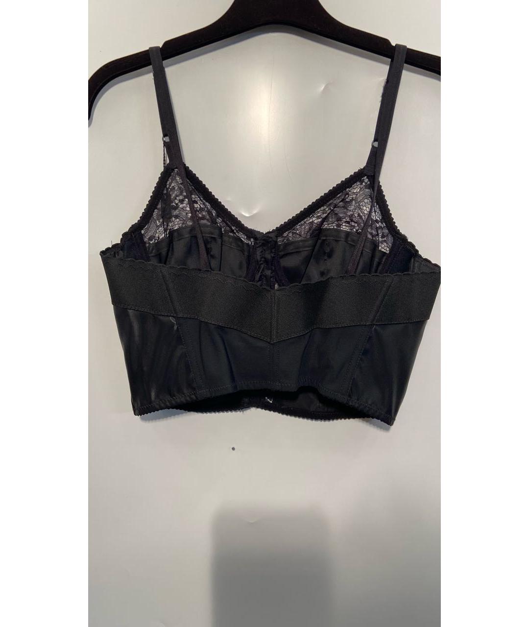 DOLCE&GABBANA Черный полиамидовый корсет, фото 4