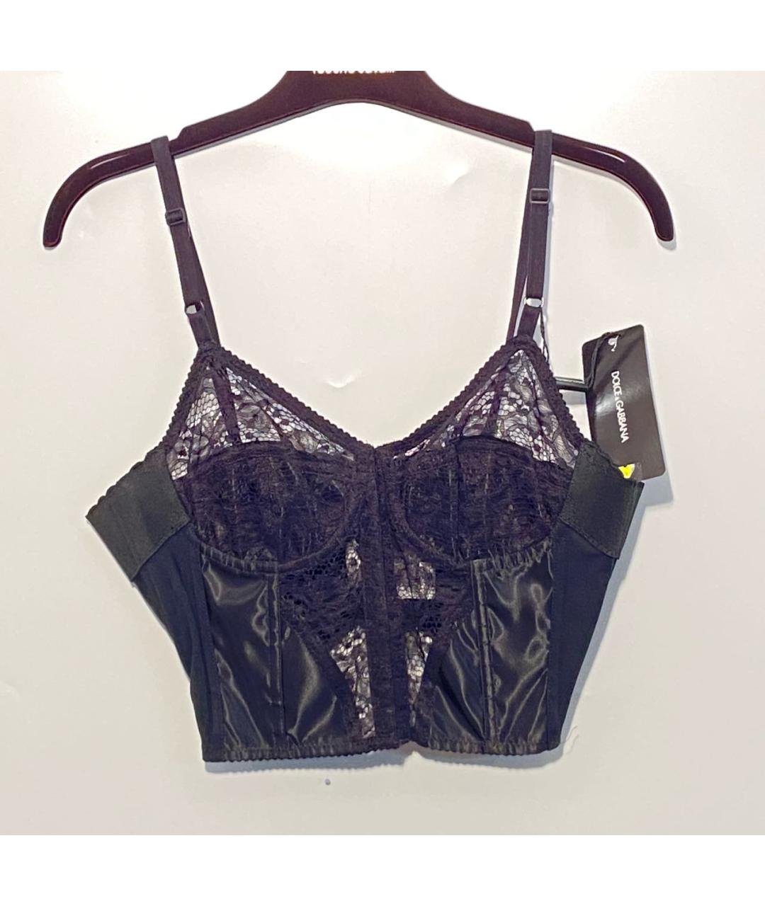 DOLCE&GABBANA Черный полиамидовый корсет, фото 9