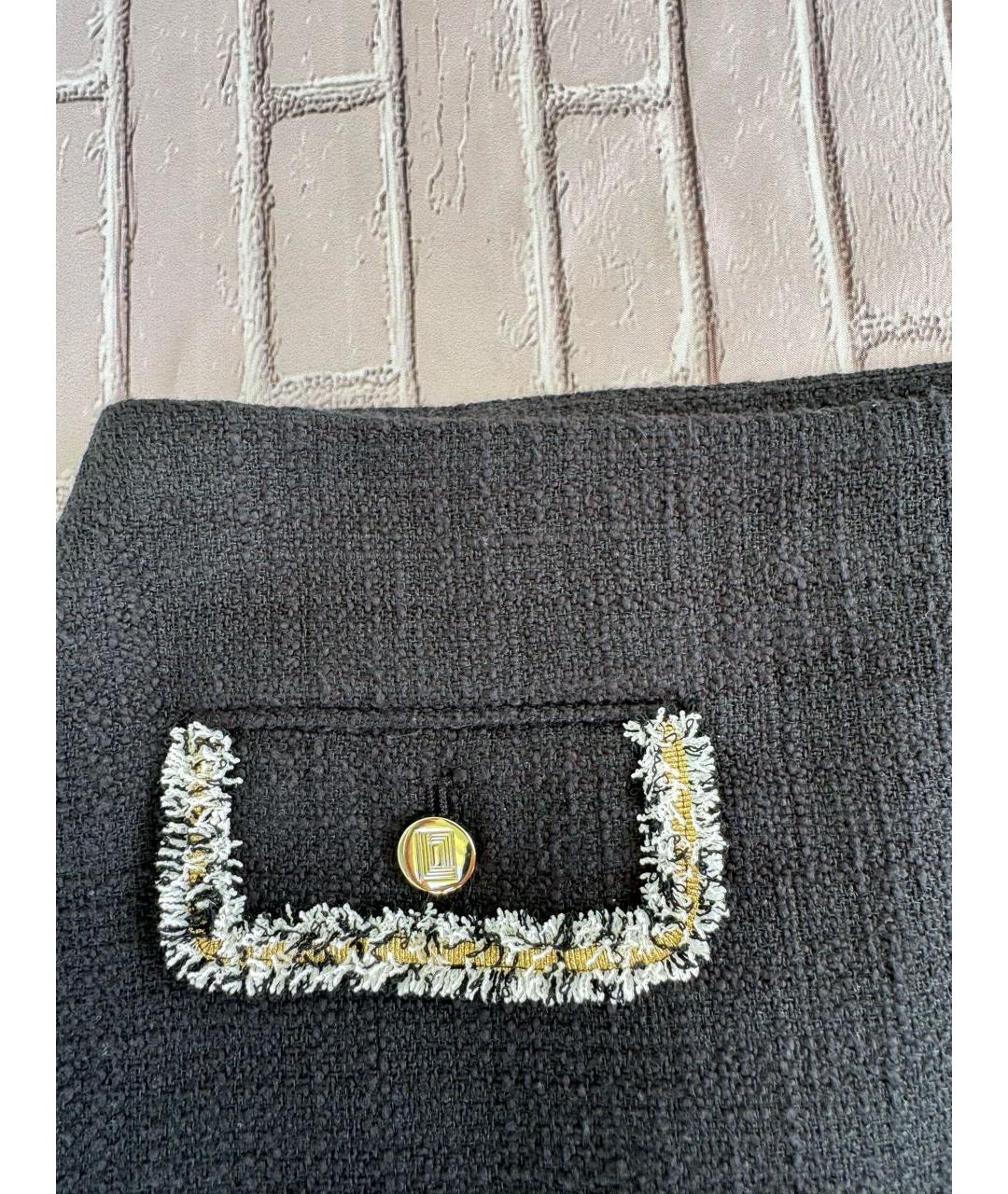 KARL LAGERFELD Черная хлопковая юбка мини, фото 8