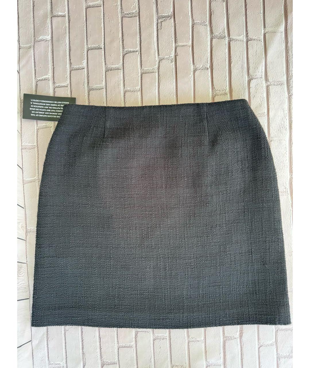 KARL LAGERFELD Черная хлопковая юбка мини, фото 6