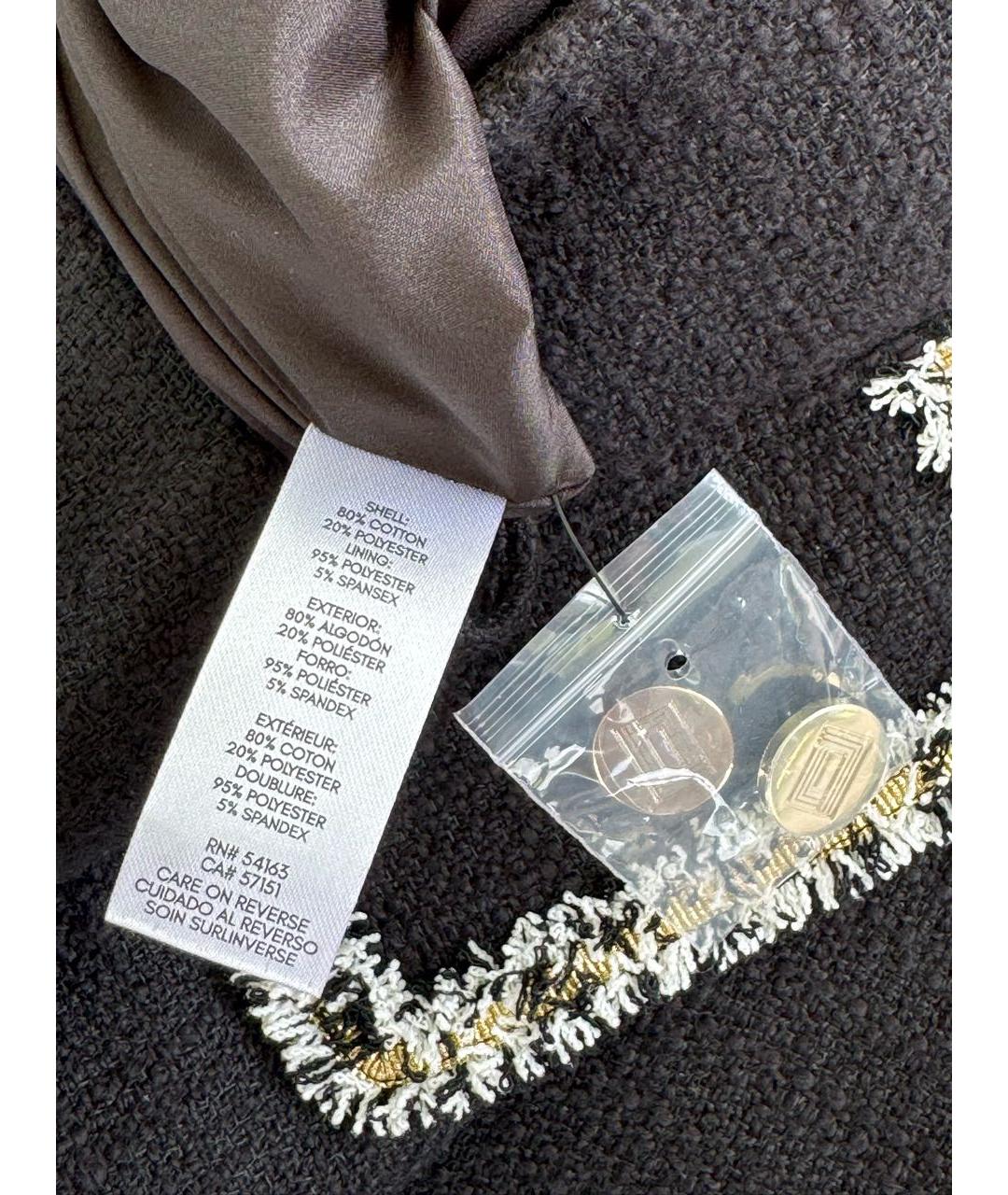 KARL LAGERFELD Черная хлопковая юбка мини, фото 5