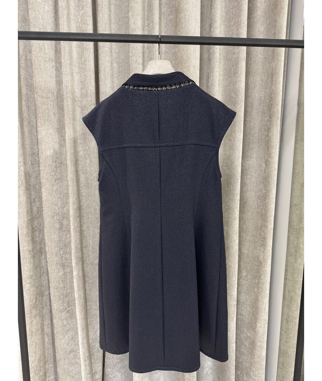 CHANEL Антрацитовый шерстяной жилет, фото 2