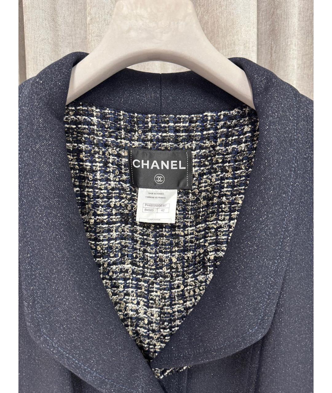 CHANEL Антрацитовый шерстяной жилет, фото 3