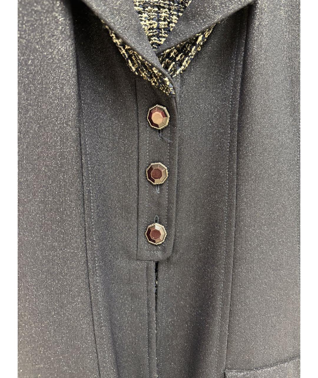 CHANEL Антрацитовый шерстяной жилет, фото 4