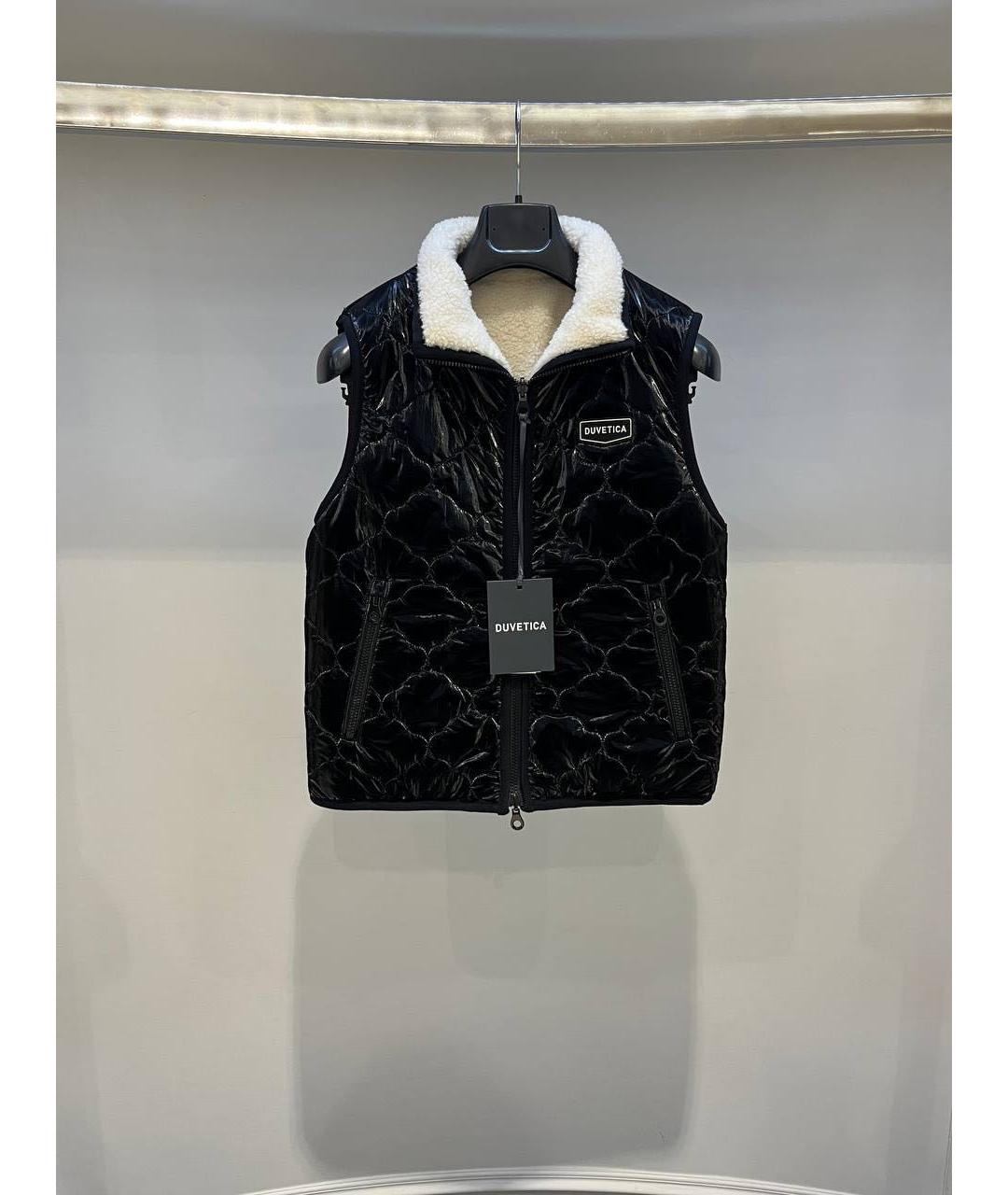 DUVETICA Черный полиэстеровый жилет, фото 2