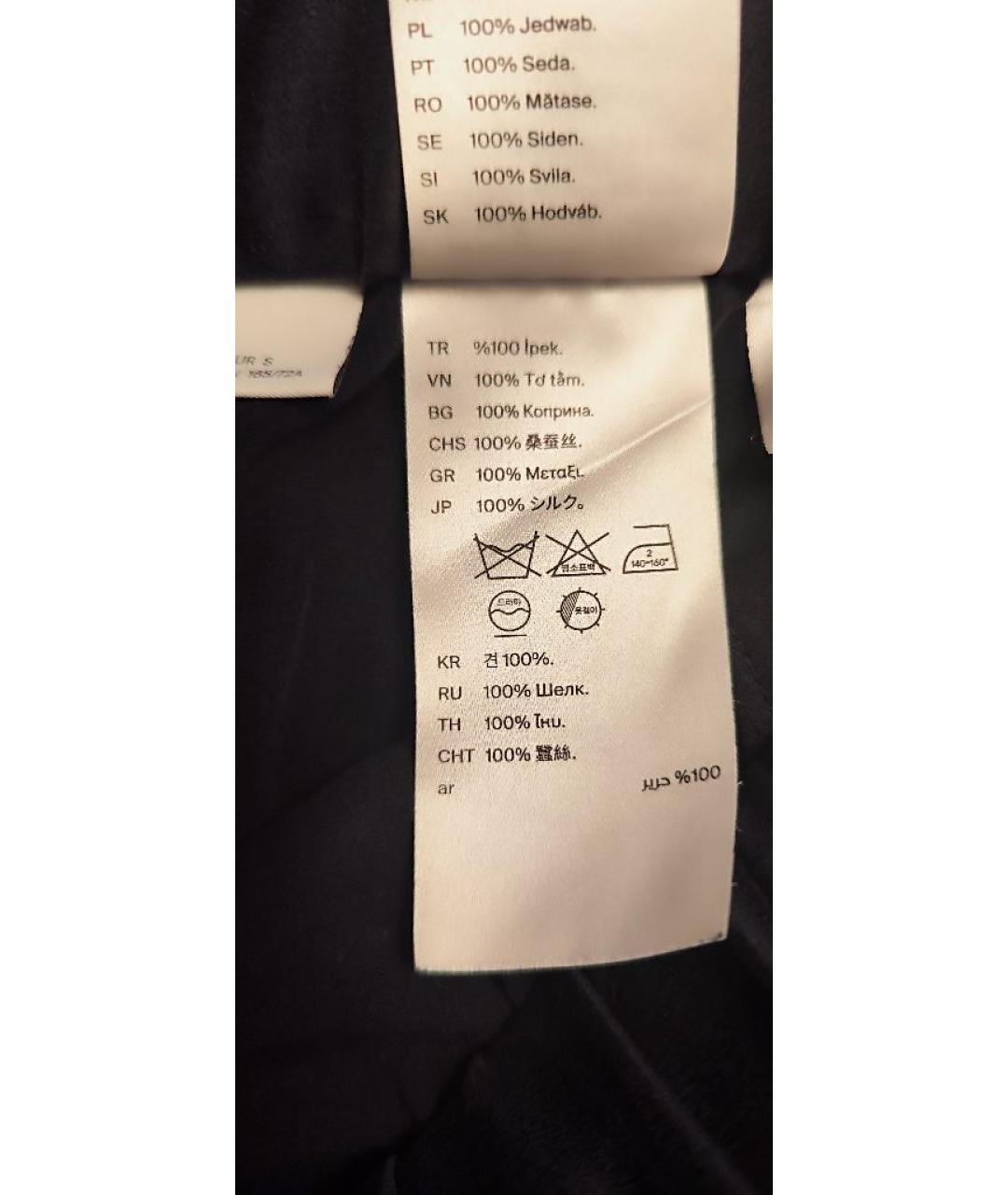 COS Черная шелковая пижама, фото 4