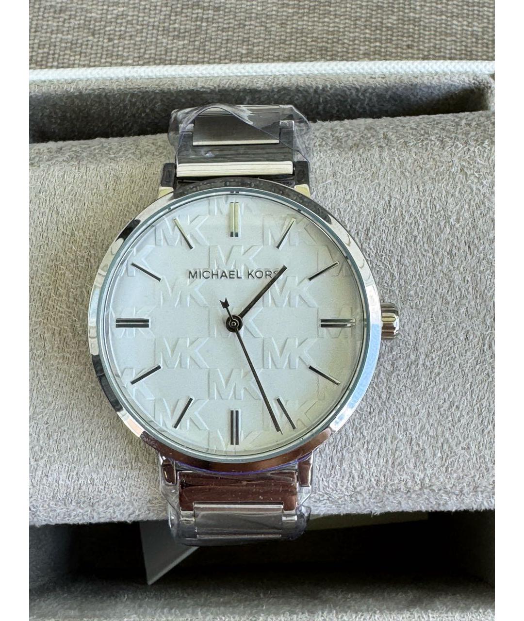 MICHAEL KORS Серебряные металлические часы, фото 3