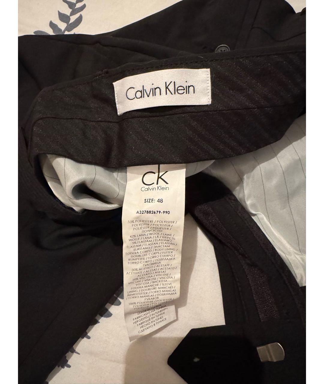 CALVIN KLEIN Черный классический костюм, фото 5