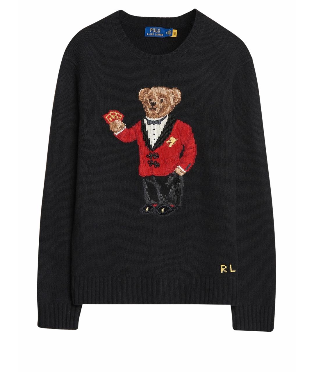 RALPH LAUREN Черный шерстяной джемпер / свитер, фото 5