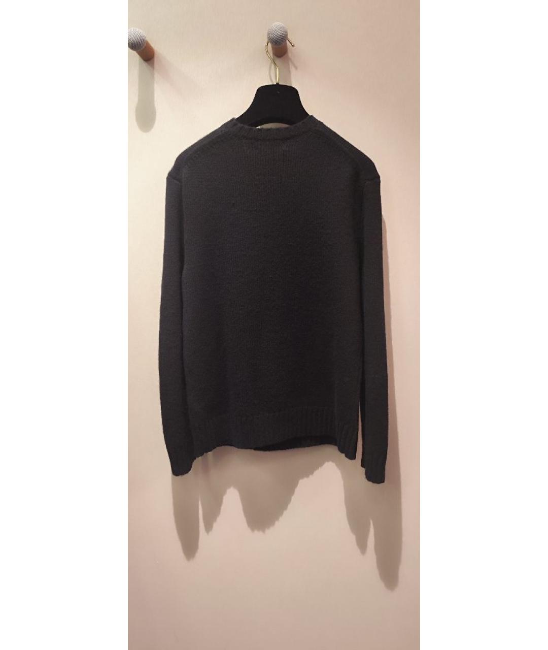 RALPH LAUREN Черный шерстяной джемпер / свитер, фото 2