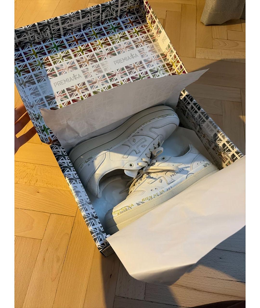 PREMIATA Белые кожаные кеды, фото 6