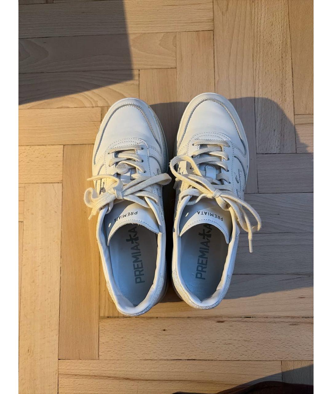 PREMIATA Белые кожаные кеды, фото 3