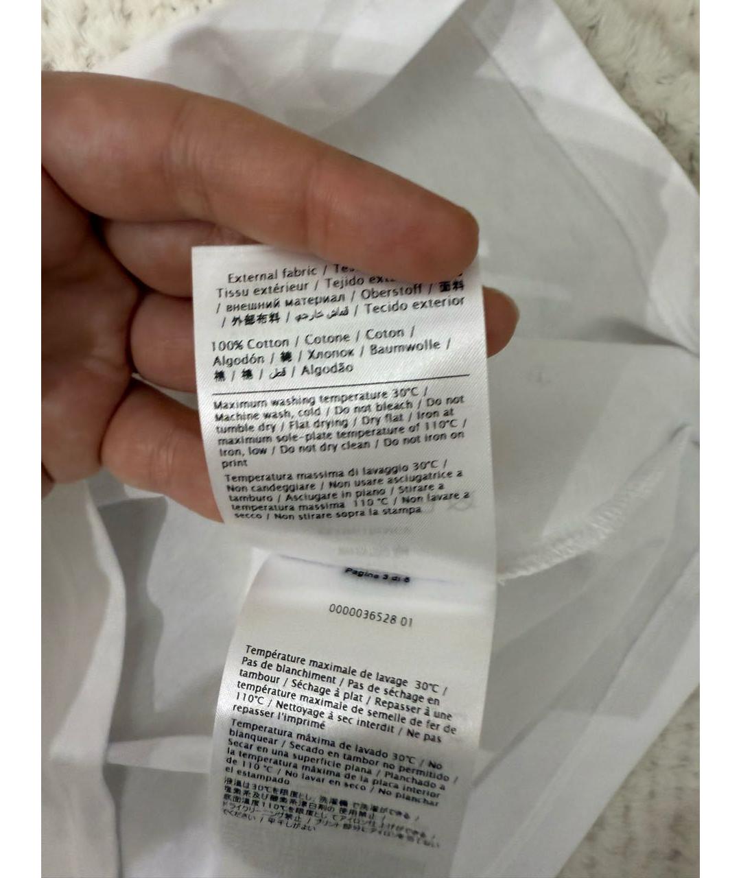 RED VALENTINO Белая хлопковая футболка, фото 5