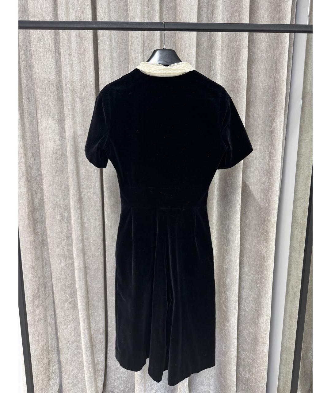 CHRISTIAN DIOR Черный бархатный комбинезон, фото 2