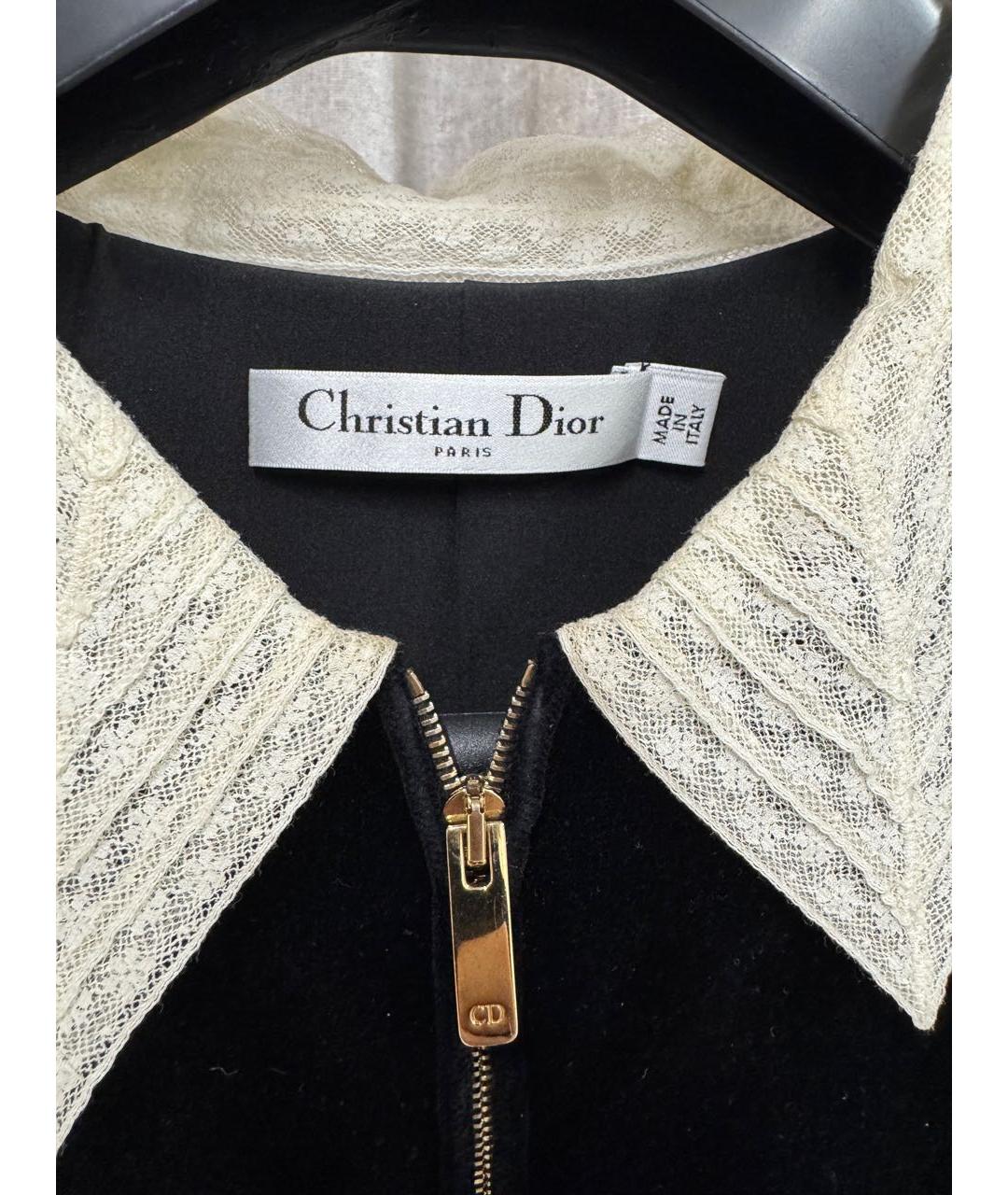 CHRISTIAN DIOR Черный бархатный комбинезон, фото 3