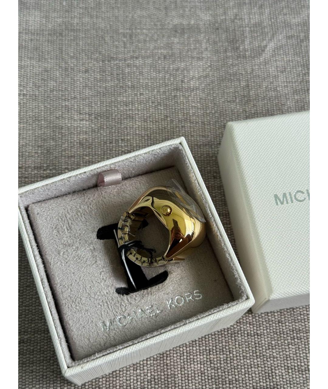 MICHAEL KORS Золотые металлические часы, фото 4
