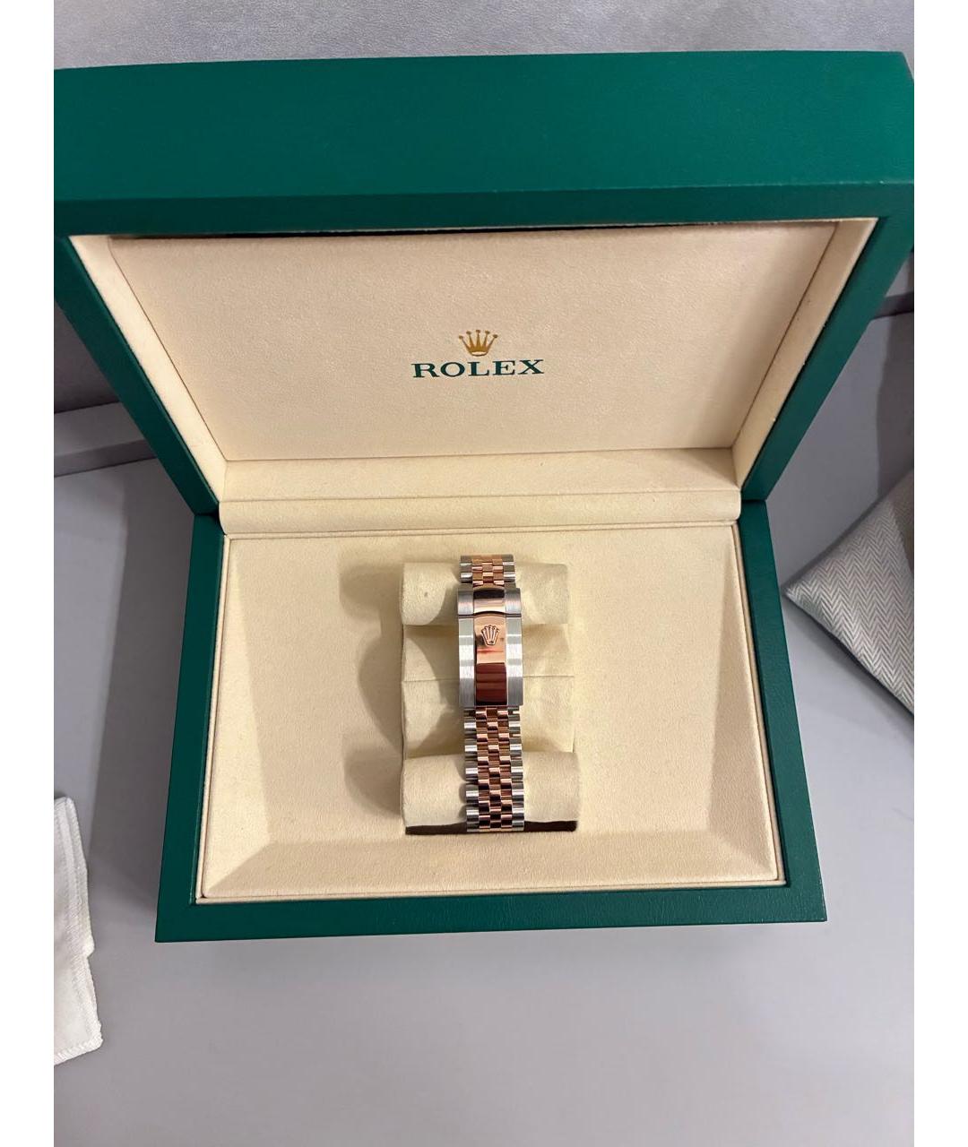 ROLEX Серебряные часы из розового золота, фото 4