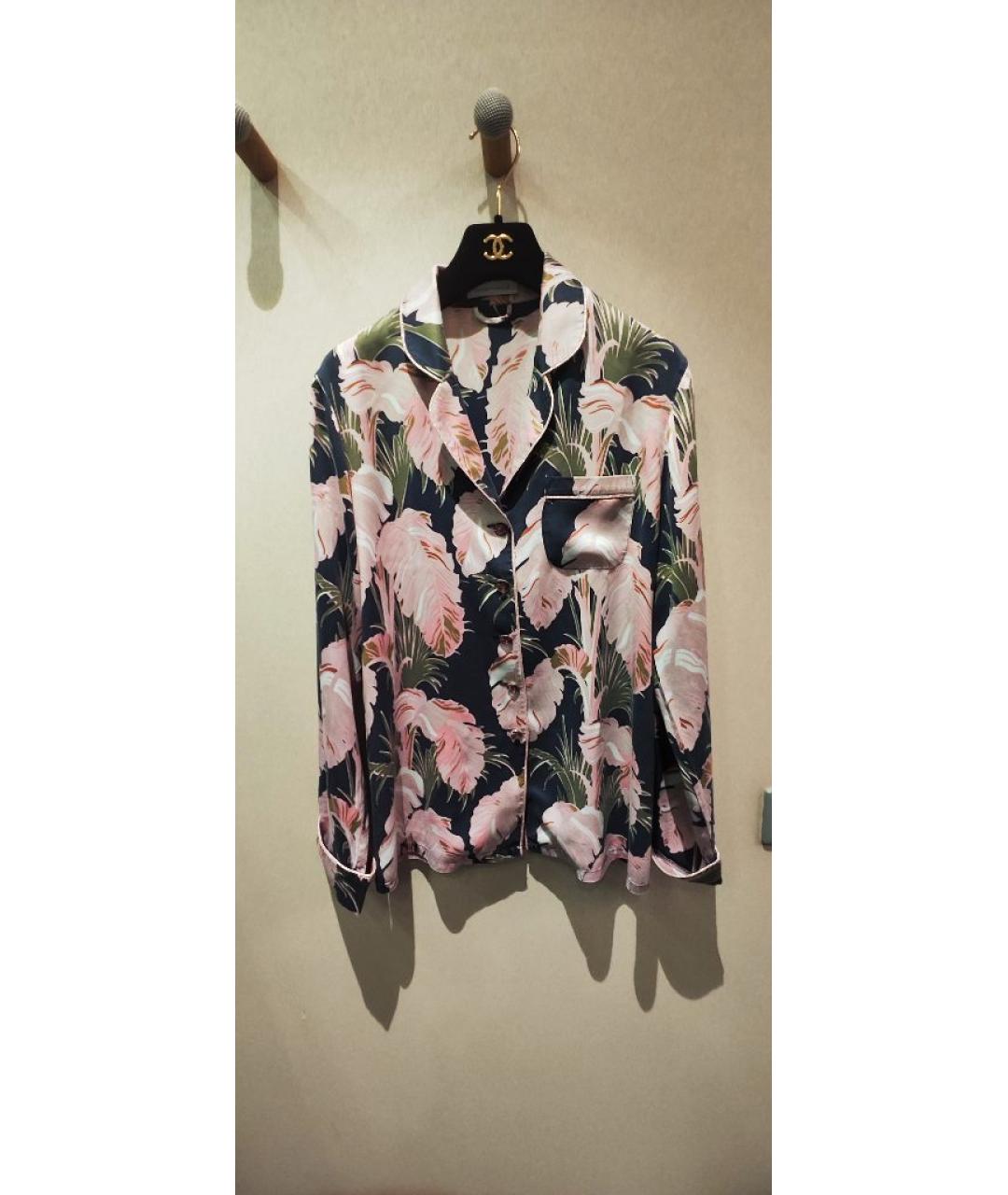 OLIVIA VON HALLE Мульти шелковая пижама, фото 6