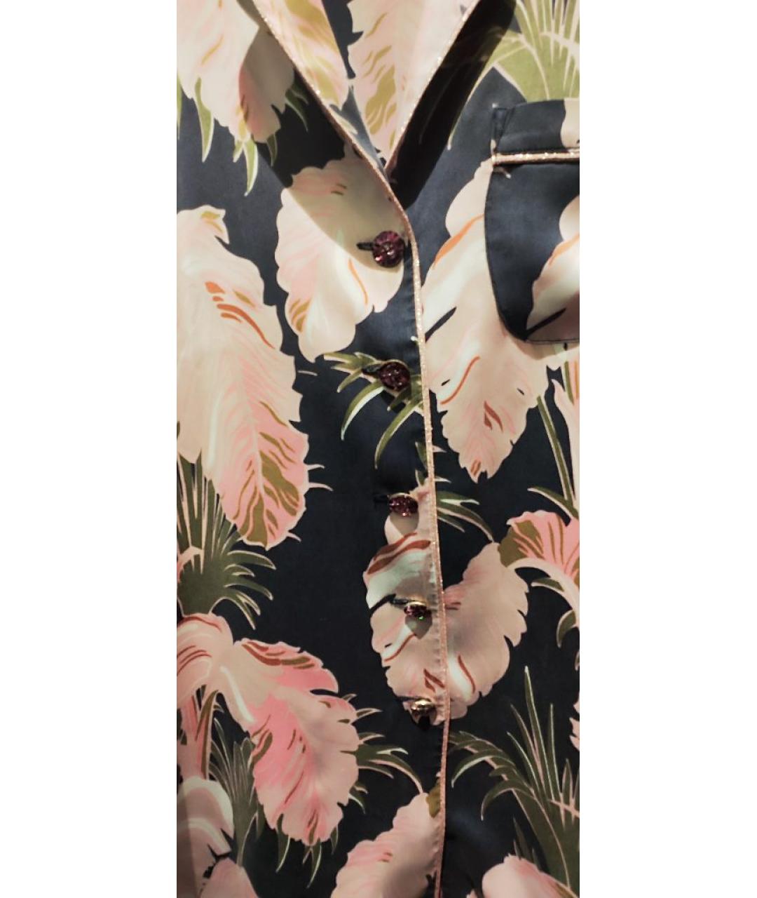 OLIVIA VON HALLE Мульти шелковая пижама, фото 4