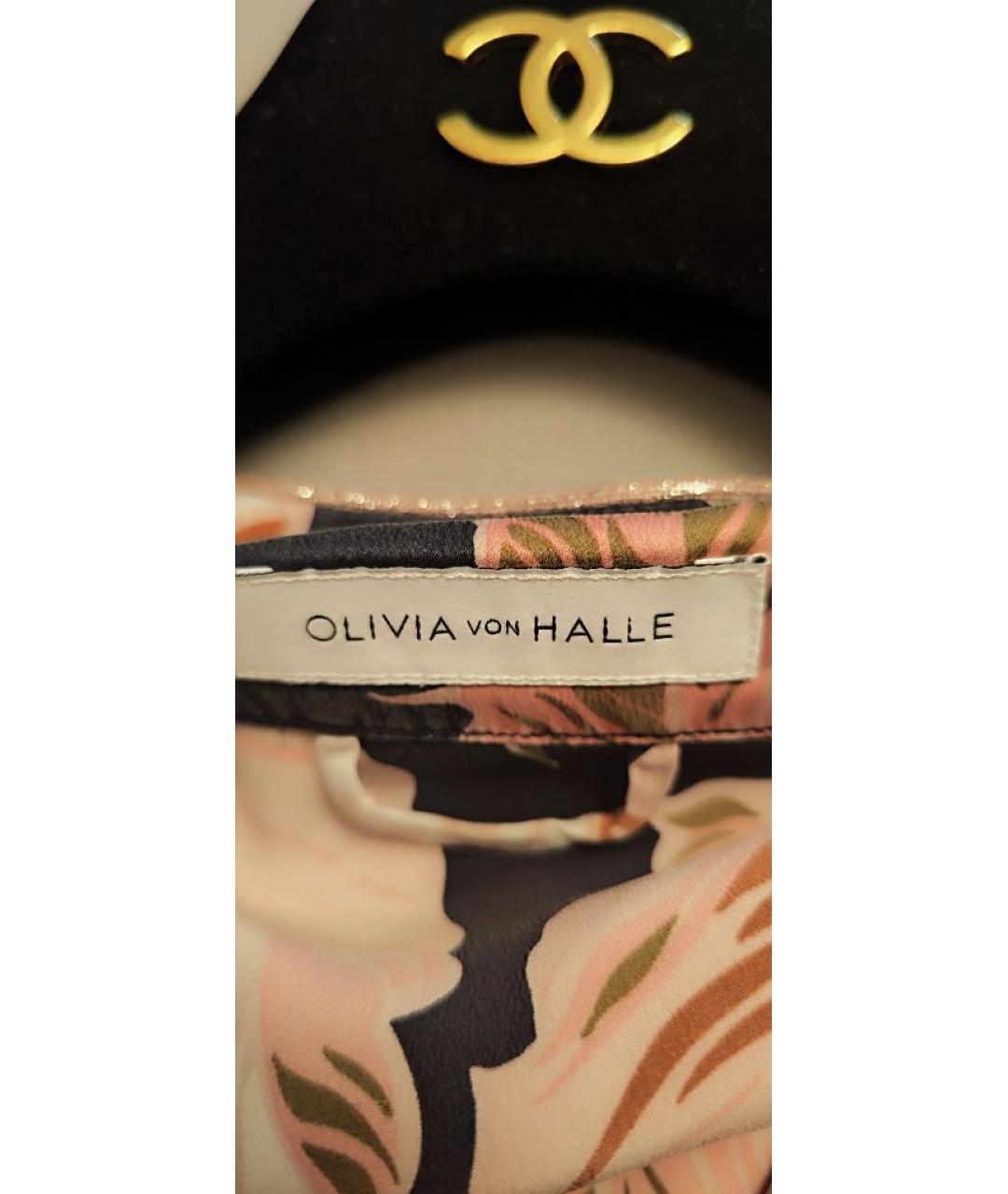 OLIVIA VON HALLE Мульти шелковая пижама, фото 3