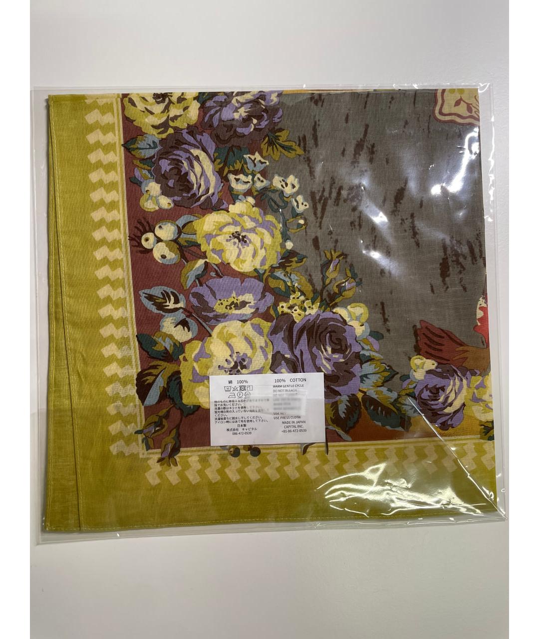 Kapital Желтый хлопковый платок, фото 3