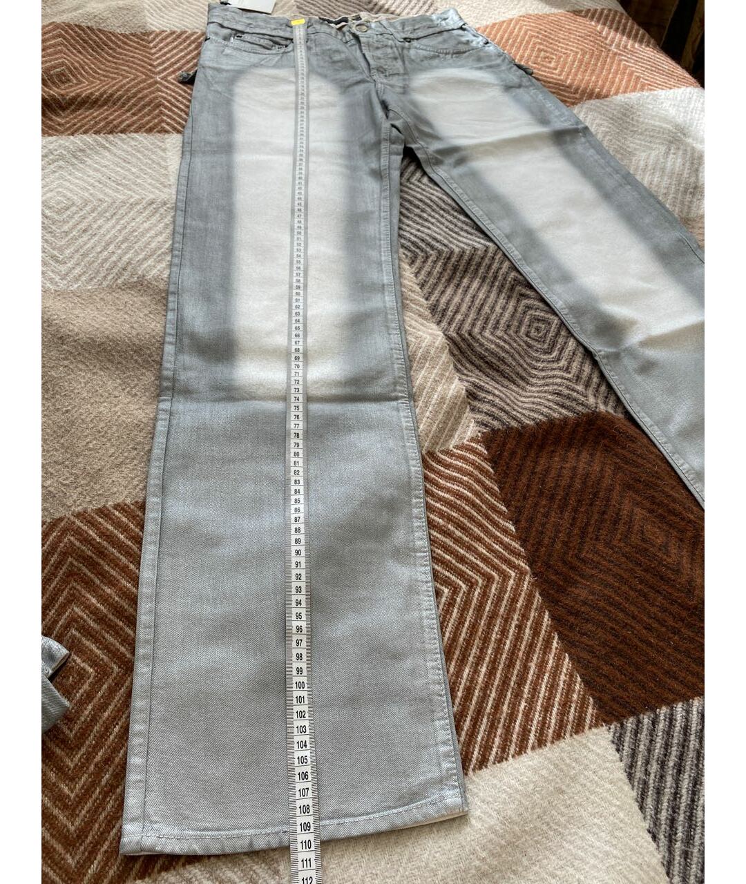 JUST CAVALLI Серые хлопковые джинсы, фото 7