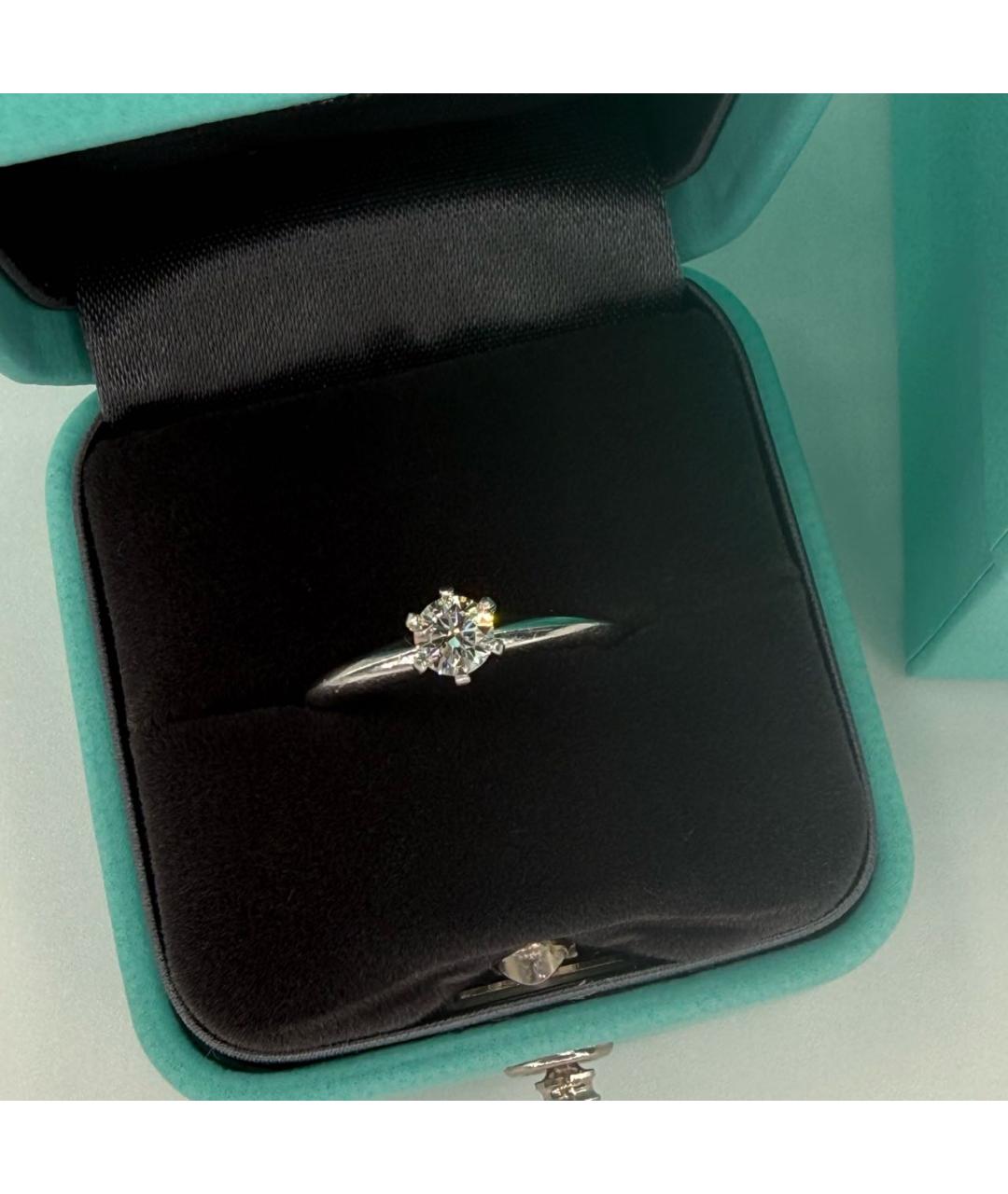 TIFFANY&CO Серебряное платиновое кольцо, фото 2