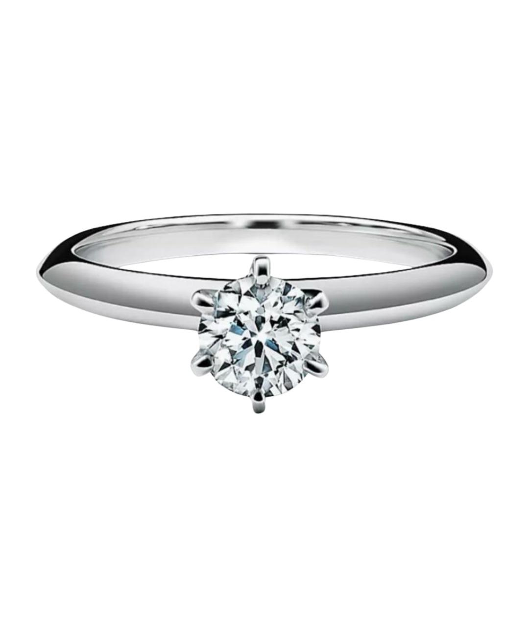 TIFFANY&CO Серебряное платиновое кольцо, фото 6
