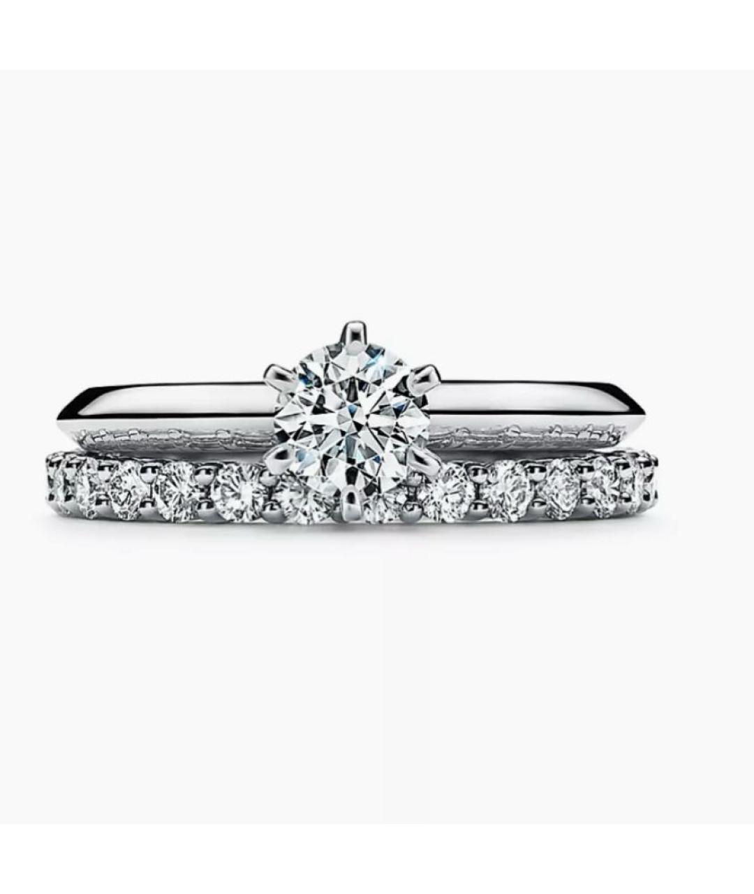 TIFFANY&CO Серебряное платиновое кольцо, фото 5
