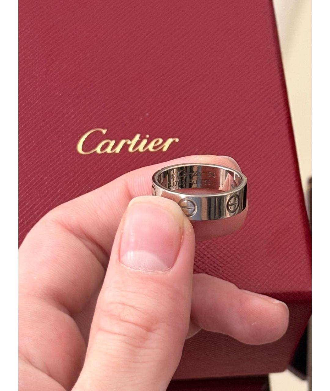 CARTIER Серебряное кольцо из белого золота, фото 4