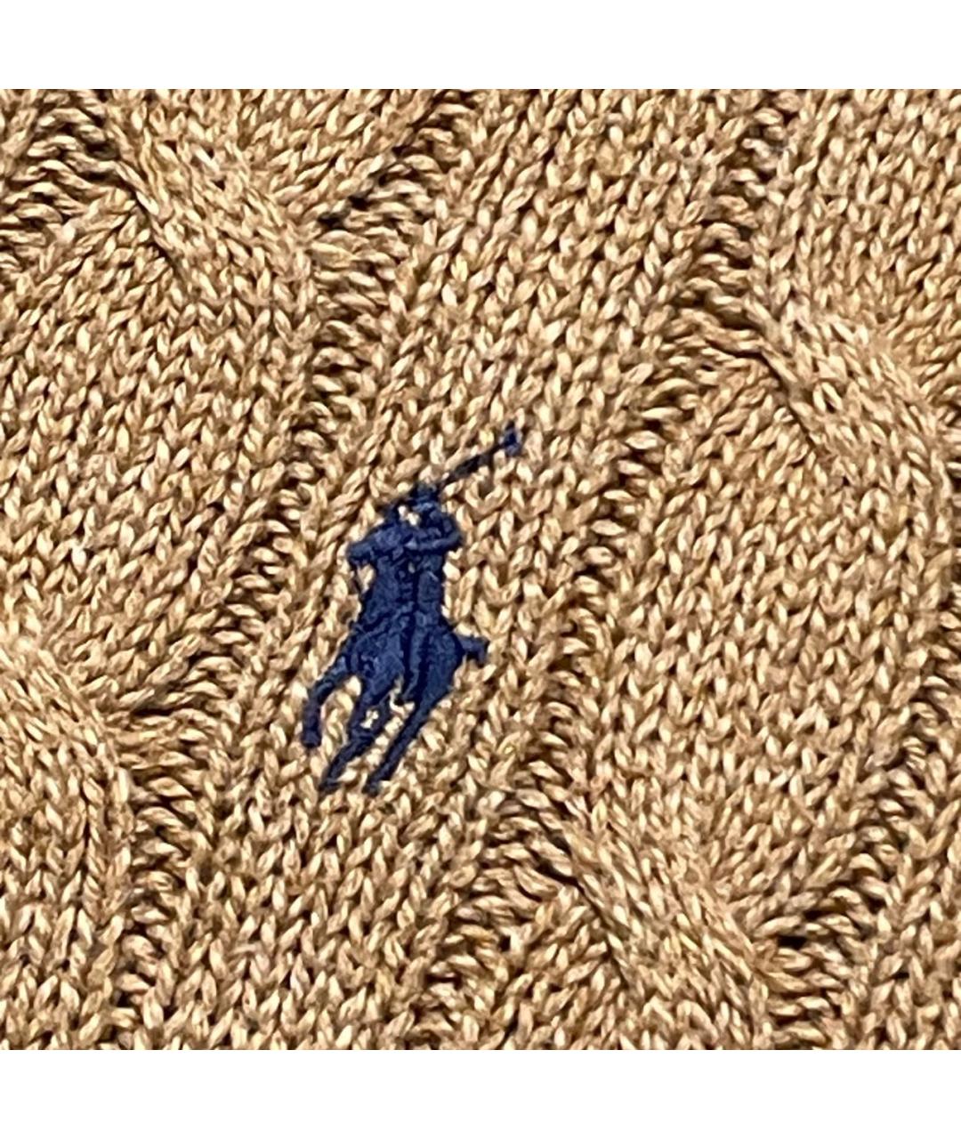 POLO RALPH LAUREN Бежевый хлопковый джемпер / свитер, фото 5