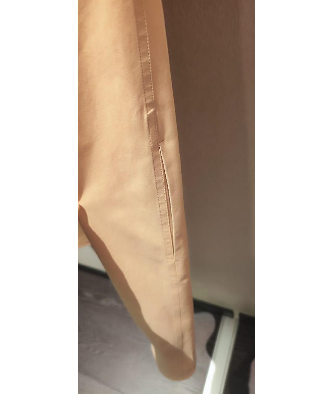 JIL SANDER Бежевое хлопковое повседневное платье, фото 4