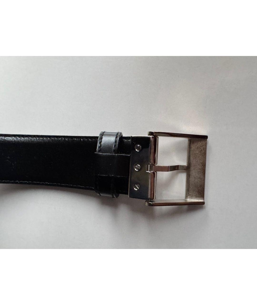 DUPONT Черный кожаный ремень, фото 2